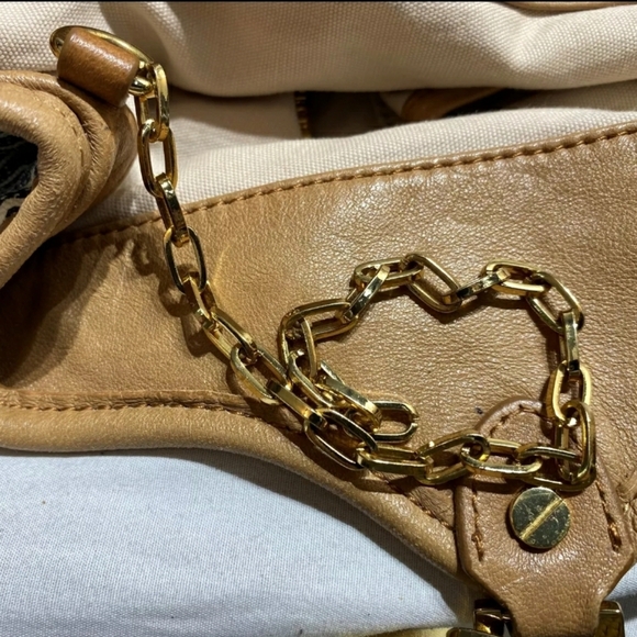 Tory Burch Designer Kerrington Nautical Rope Zig Zag Tote Purse Handbag - Picture 11 of 15